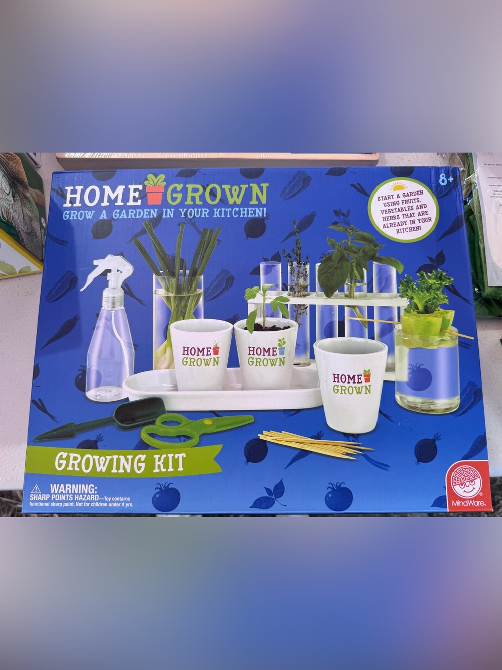 NEW! Indoor Herb Planter Kit - White